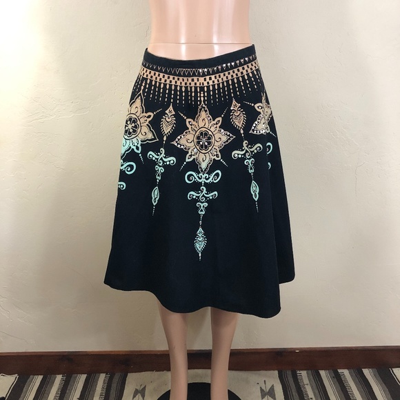 Angie Mandala Midi Skirt ~ M - Picture 1 of 9